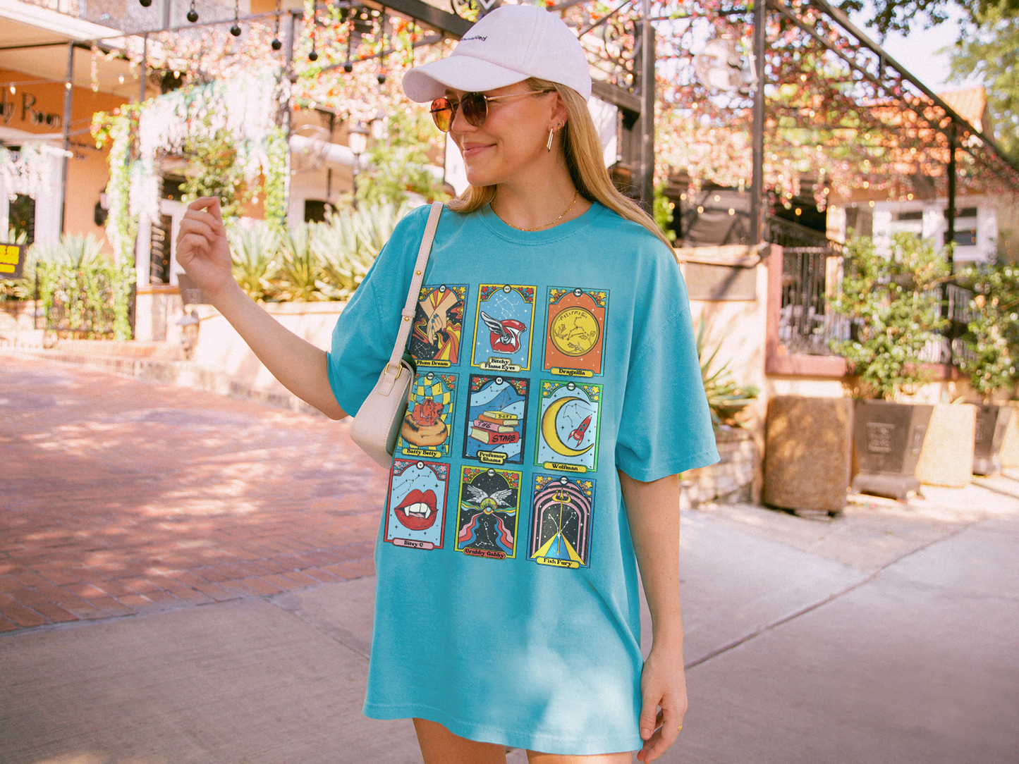 Zodiac Academy Character Nickname Shirt - Retro Tarot Card Art