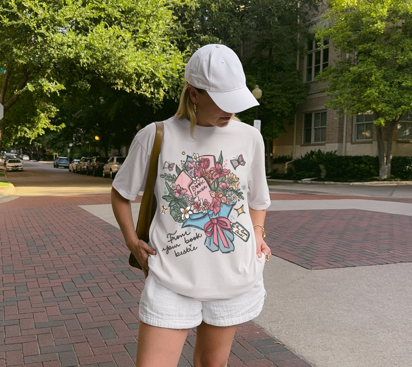 Book Bouquet Tee For Book Besties