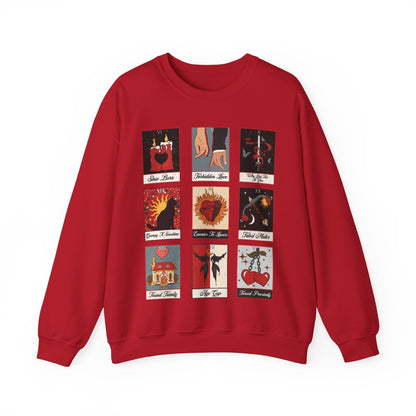 Romance Tropes Tarot Card Sweatshirt