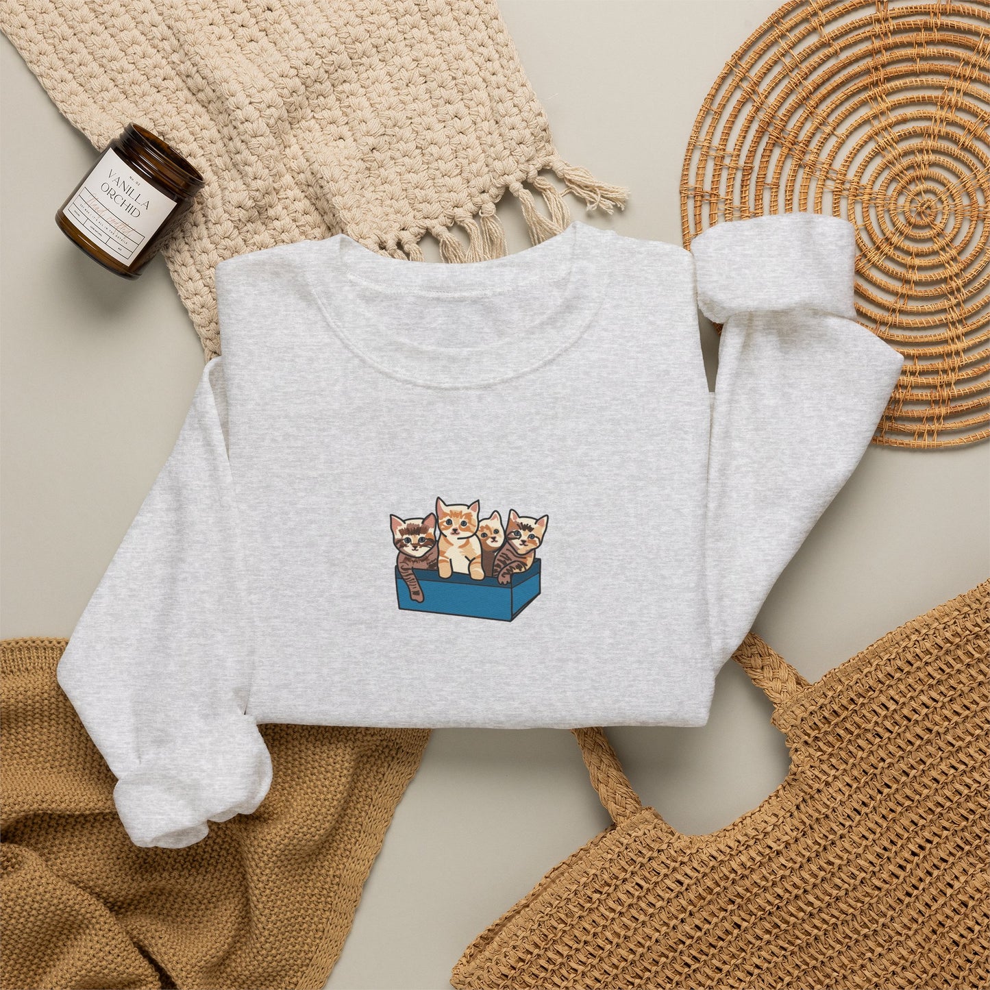 Support Your Local Street Cats Sweatshirt Cat Lover Sweater Black Cat Tuxedo Cat Calico Tabby Cat Sweatshirt Tell Your Cat I sad psps Kitten