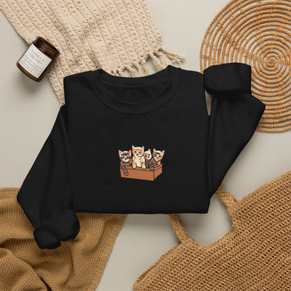 Support Your Local Street Cats Sweatshirt Cat Lover Sweater Black Cat Tuxedo Cat Calico Tabby Cat Sweatshirt Tell Your Cat I sad psps Kitten