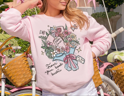 Book Bouquet Sweatshirt For Book Besties