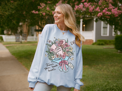 Book Bouquet Sweatshirt For Book Besties