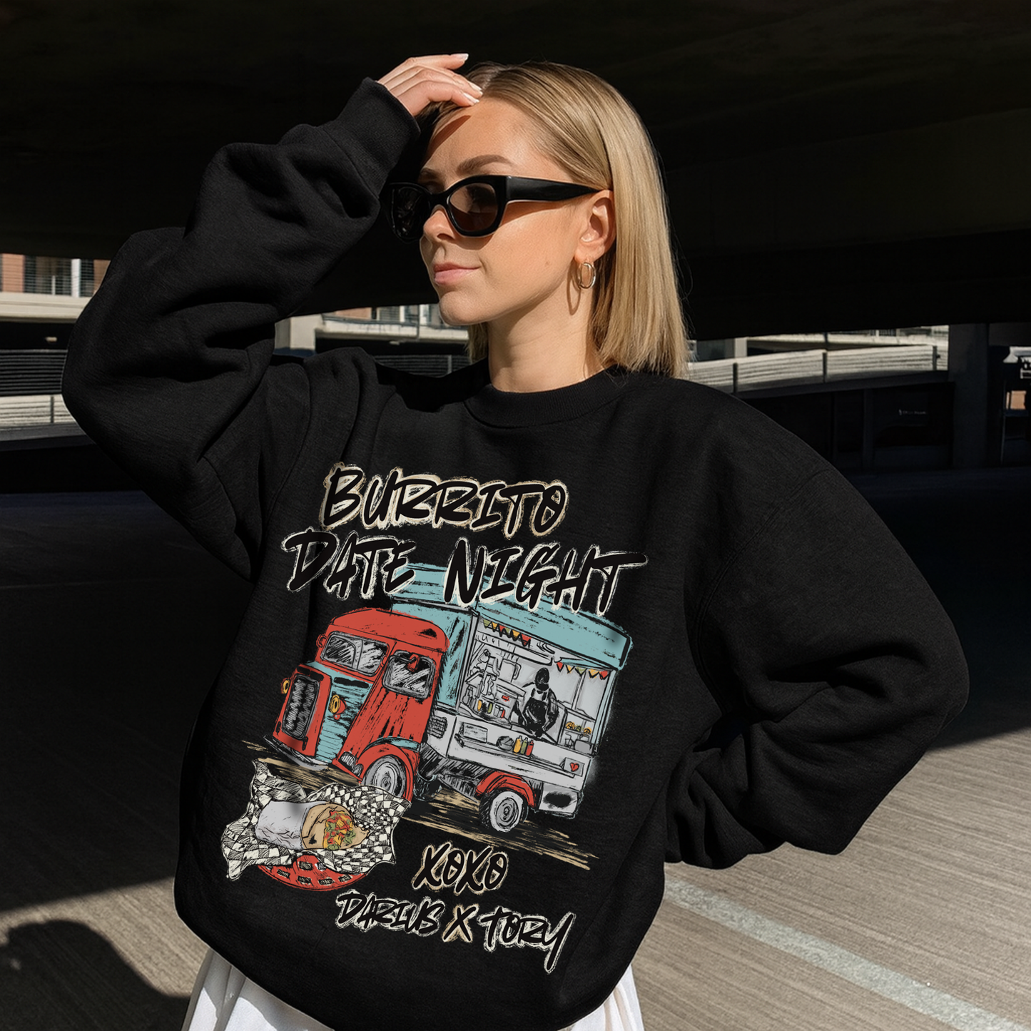 Burrito Date Night Sweatshirt - Darius X Tory [NEW!]
