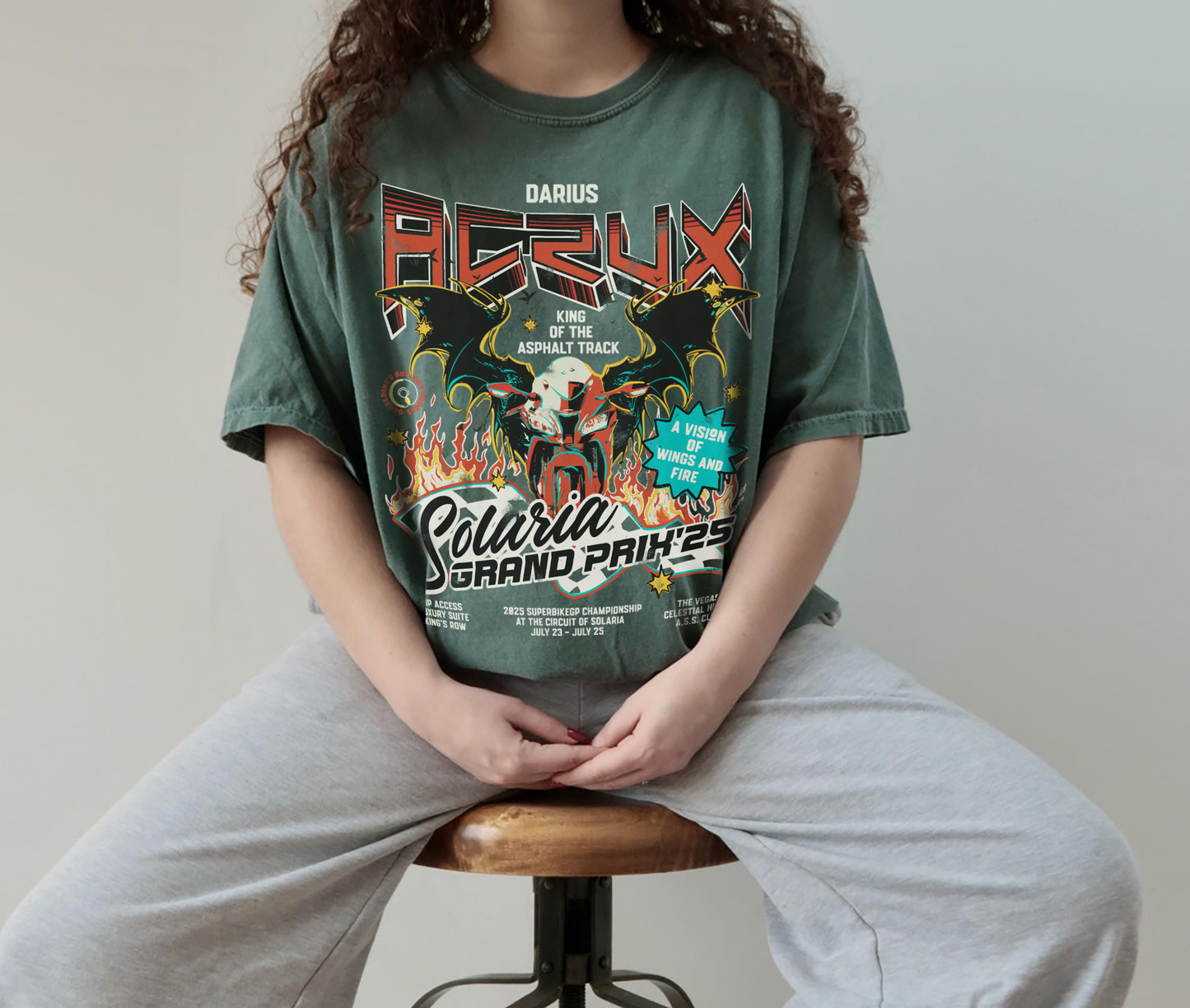 Darius Acrux Shirt - Vintage Racing Graphic Tee