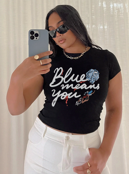 Lance Pool Scene Baby Tee - Blue Means You [NEW!]