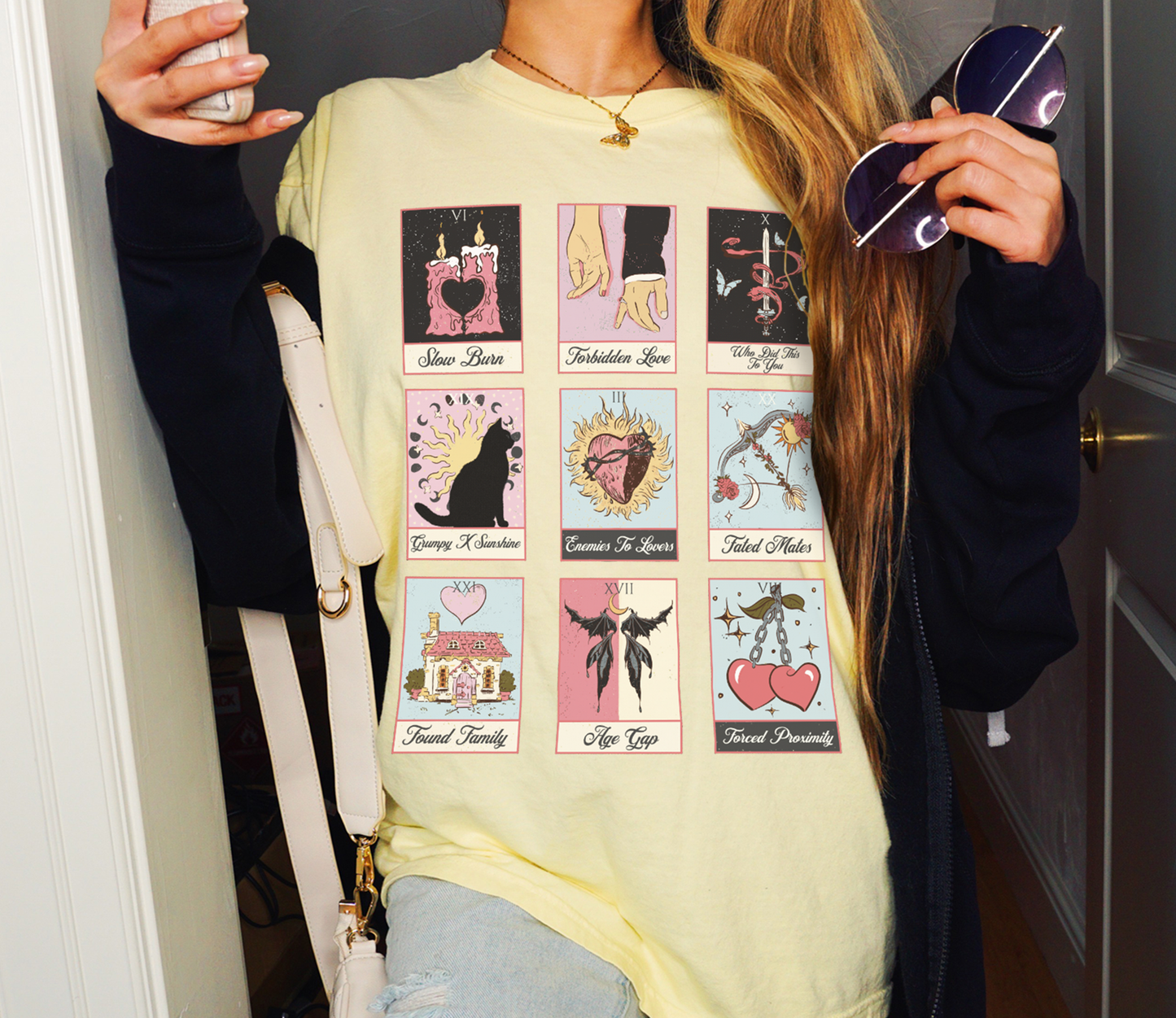 Romance Tropes Tarot Tee