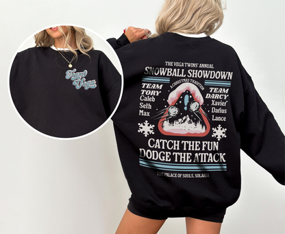 The Vega Twins Snowball Fight Sweatshirt