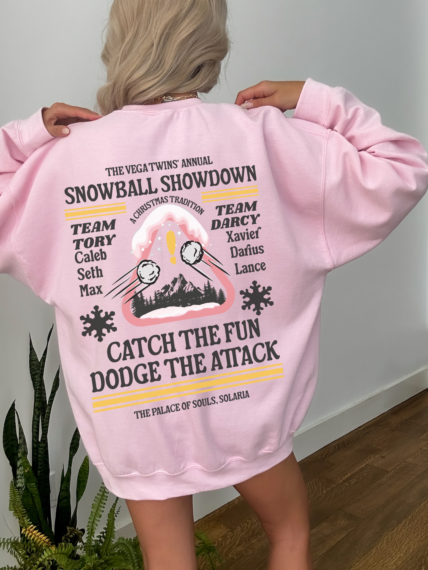 The Vega Twins Snowball Fight Sweatshirt