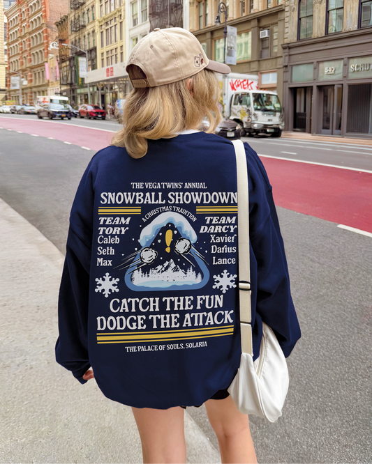 The Vega Twins Snowball Fight Sweatshirt