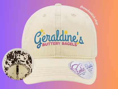 EMBROIDERED Geraldine's Buttery Bagels Cap [NEW!]